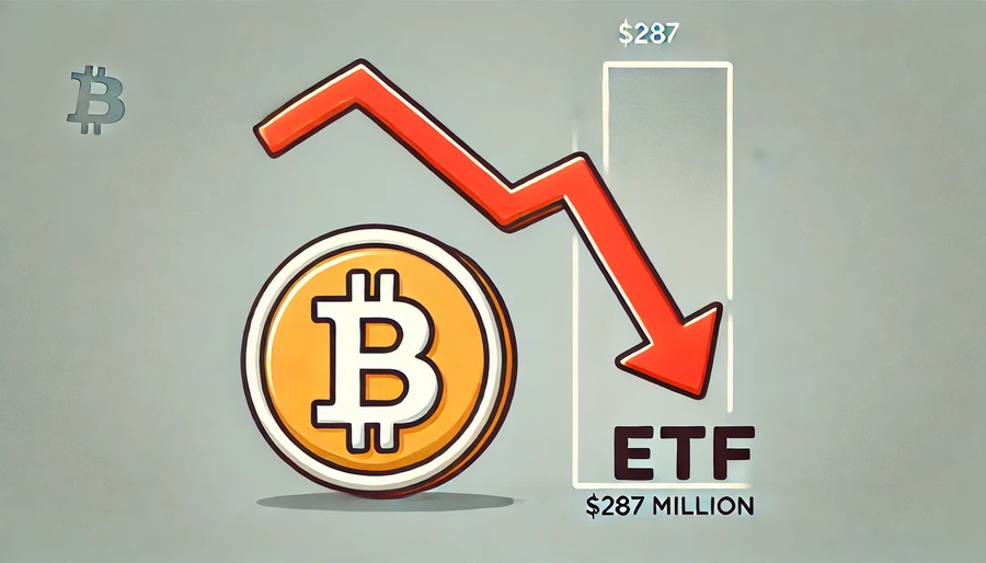 $287 εκατ. χάνονται σε Bitcoin ETFs