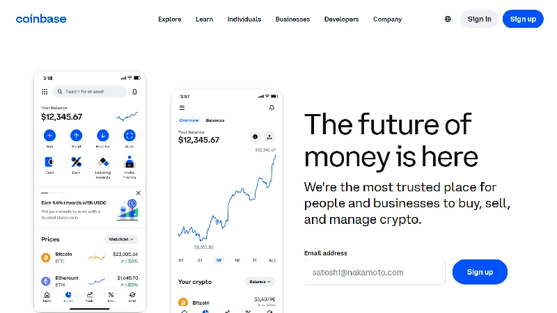 Coinbase-p2p-ανταλλαγή-κρυπτογράφησης