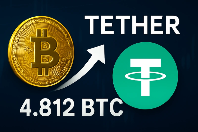 Η Tether επεκτείνει τα αποθέματά της σε Bitcoin με νέα αγορά 4.812 BTC