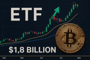 Τα αμερικανικά ETF Bitcoin spot σημειώνουν ισχυρή απόδοση με εισροές 1,8 δισεκατομμυρίων δολαρίων